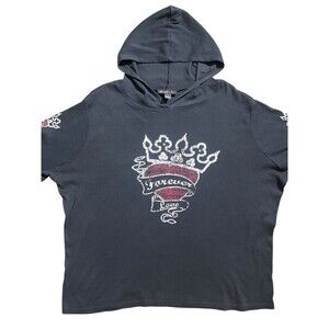 Y2K INC Long Sleeve Forever Love Crown Graphic PUNK GOTH Grunge Sz 2X